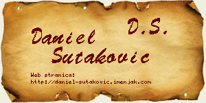 Daniel Šutaković vizit kartica